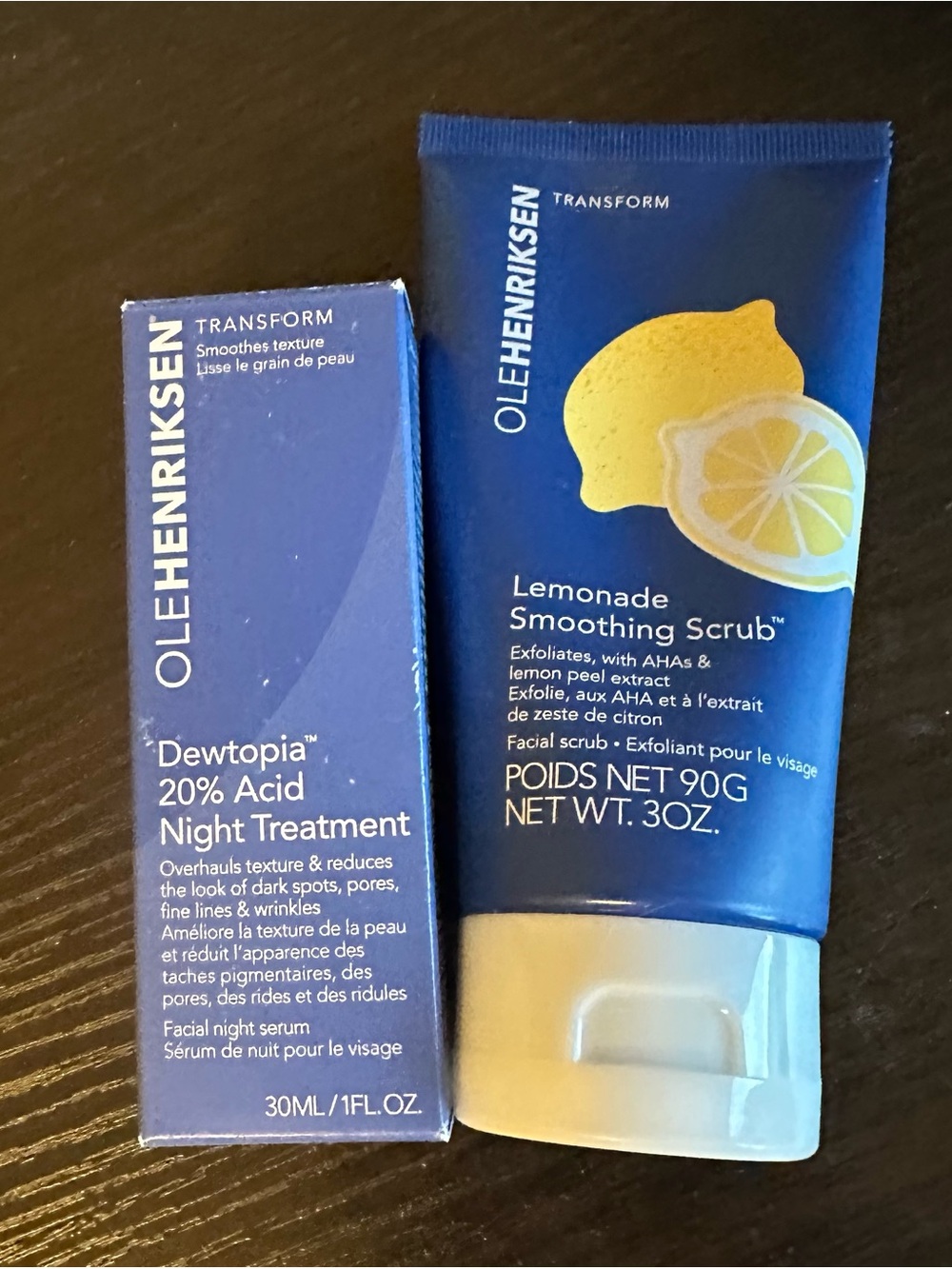 OLEHENRIKSEN Lemonade Smoothing Scrub & Dewtopia Night Treatment